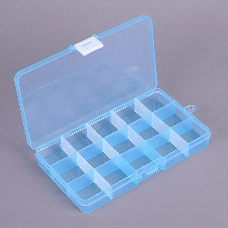 15 Grids Transparent Jewelry Box Organizer Clear Storage Case