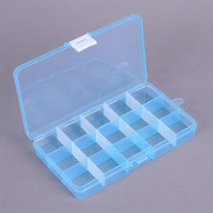 15 Grids Transparent Jewelry Box Organizer Clear Storage Case