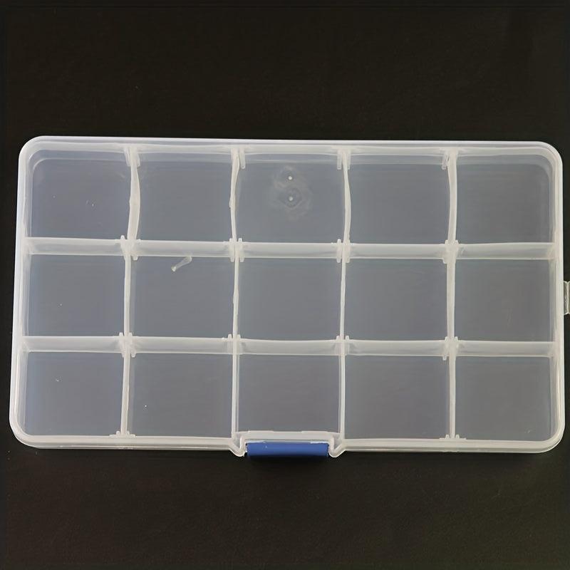 15 Grids Transparent Jewelry Box Organizer Clear Storage Case