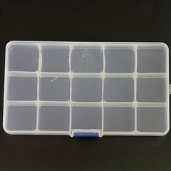 15 Grids Transparent Jewelry Box Organizer Clear Storage Case