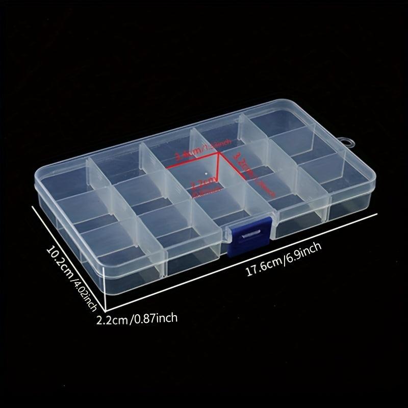 15 Grids Transparent Jewelry Box Organizer Clear Storage Case