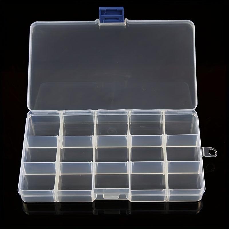 15 Grids Transparent Jewelry Box Organizer Clear Storage Case