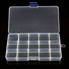 15 Grids Transparent Jewelry Box Organizer Clear Storage Case