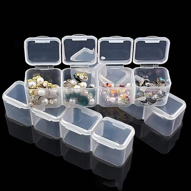 DIY Jewelry Organizer 28 Grids Plastic Storage Container for Rings Earrings