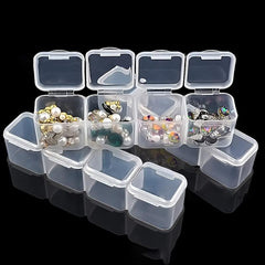 DIY Jewelry Organizer 28 Grids Plastic Storage Container for Rings Earrings