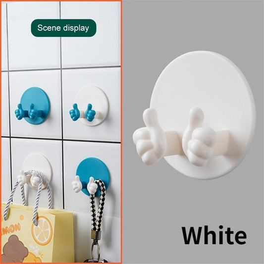2pcs Punch Plug Holder Wall Mounted Hook