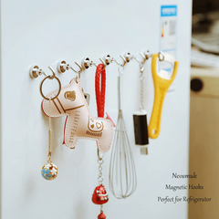 10 packs Neodymium Magnetic Hooks Strong for Hanging Grill Toolbox 4lbs 17lbs