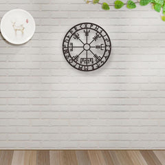 Metal Viking Compass Wall Hanging Retro Home Decor for Living Room