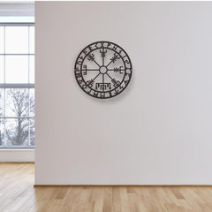 Metal Viking Compass Wall Hanging Retro Home Decor for Living Room