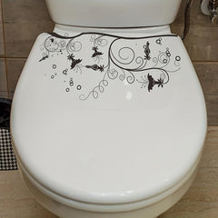 Waterproof Flower Toilet Sticker Removable Decoration