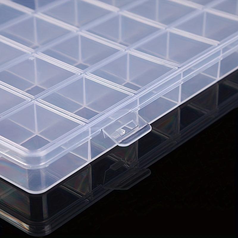 28 Grids Plastic Jewelry Storage Box Compartment Case Organizer