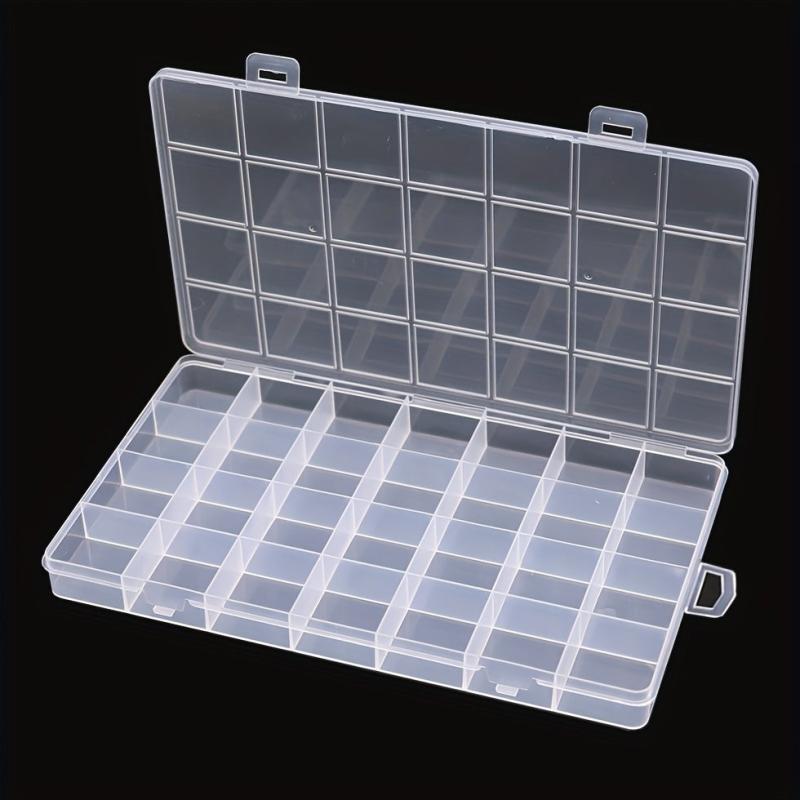 28 Grids Plastic Jewelry Storage Box Compartment Case Organizer