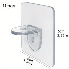 Plastic Shelf Support Adhesive Bracket for Cabinet Closet Bookshelf