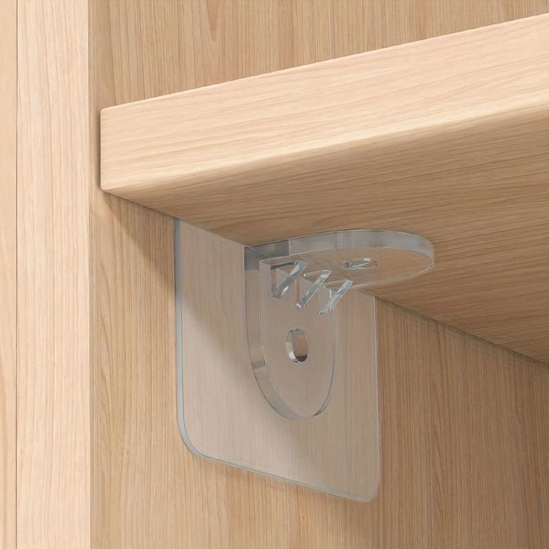 Self Adhesive Shelf Support Bracket for Home Wardrobe Cabin