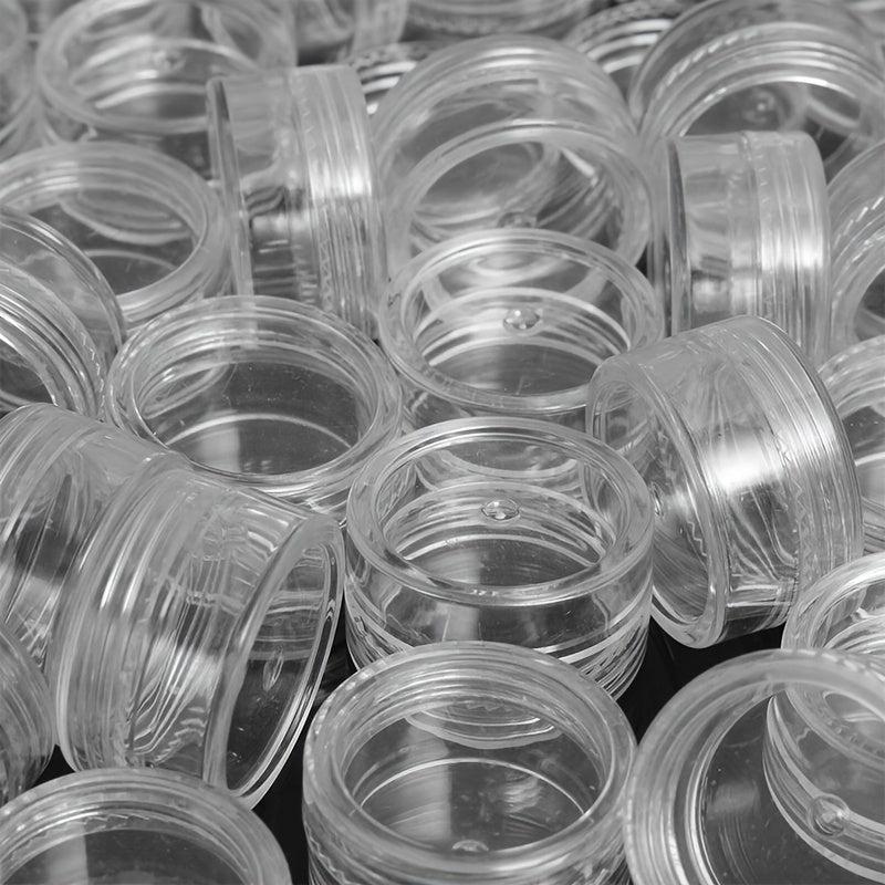 50pcs Small Transparent Plastic Storage Box for Cosmetics and Nail Art