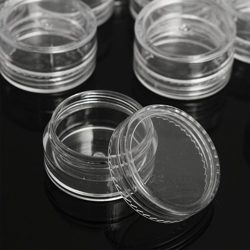 50pcs Small Transparent Plastic Storage Box for Cosmetics and Nail Art