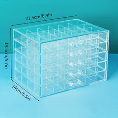 Acrylic Jewelry Box 120 Grids Drawer Type Jewelry Organizer