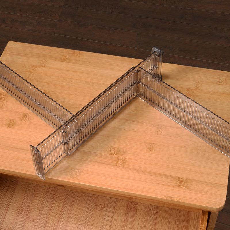 4pcs Retractable Drawer Divider Adjustable Organizer Spring Loaded