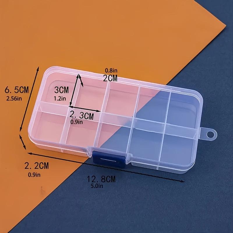Plastic Jewelry Storage Box Earring Organizer Beads Container