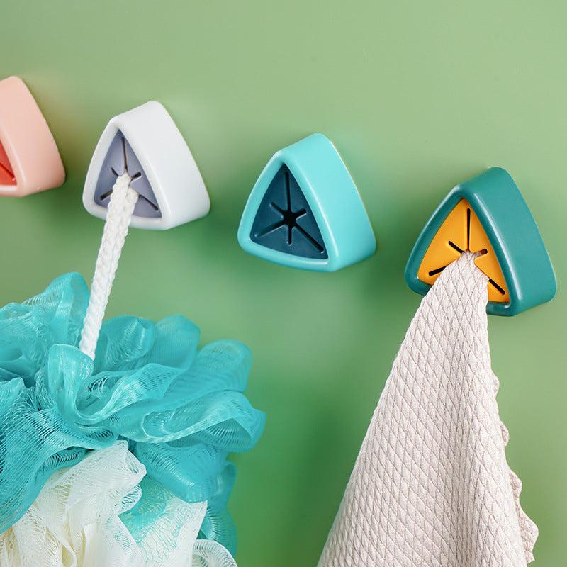 Towel Stopper Dish Cloth Hook Non-Perforated Hand Towel Storage Rack