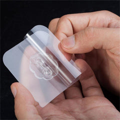 10pcs Transparent Sticky Wall Hook Clear Sticker Stainless Steel Strong Adhesive