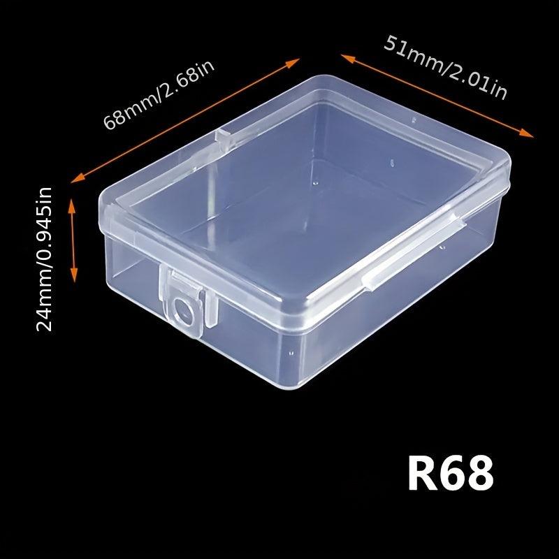 High Transparent Storage Box PP Plastic Small Box Rectangle Covered Jewelry Earr