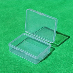 High Transparent Storage Box PP Plastic Small Box Rectangle Covered Jewelry Earr