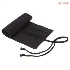 Pencil Case Roller 12 24 36 48 Holes Canvas Rolled Pouch