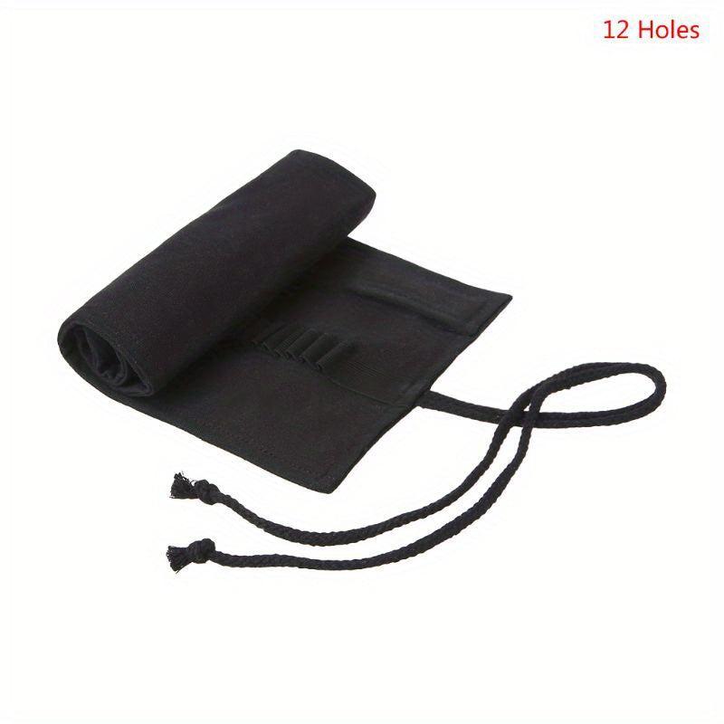 Pencil Case Roller 12 24 36 48 Holes Canvas Rolled Pouch