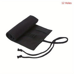 Pencil Case Roller 12 24 36 48 Holes Canvas Rolled Pouch