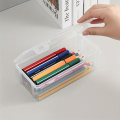 Large Capacity Pencil Storage Box for Stationery, Crayons, and Pens