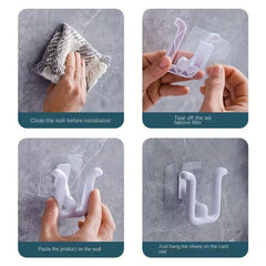 Toilet Drain Rack Wall Mounted Slippers Drying Rack Bathroom Storage