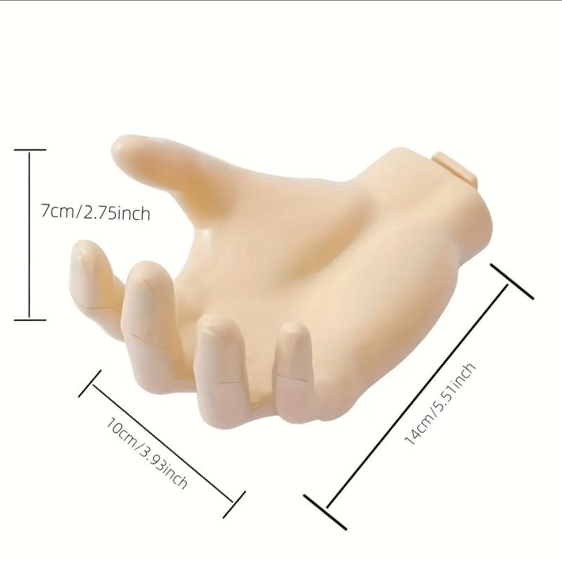 Handshaped Punch Wall Hook for Keys Hats Towels Self Adhesive Organizer