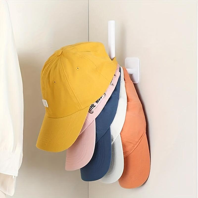 Wall Mounted Hat Holder Hat Hanging Storage Hook Space Saving Organizer