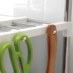 Adjustable Stainless Steel Shelf for Microwave Oven - Maximize Storage Space