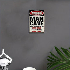 Funny Metal Garage Sign for Man Cave Decor - Home Bar Wall Decor