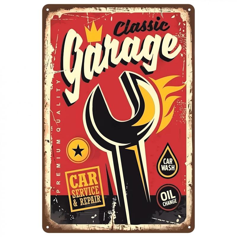 Vintage Dad's Garage Tin Sign
