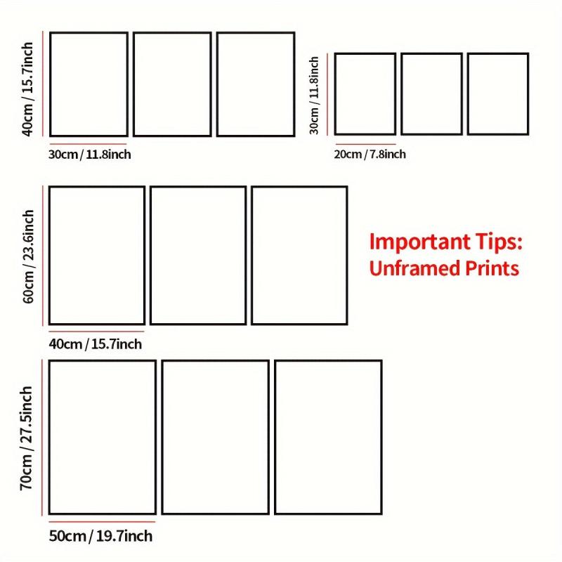 3pcs Canvas Poster Modern Art Retro Literary And Artistic High-end Restaurant