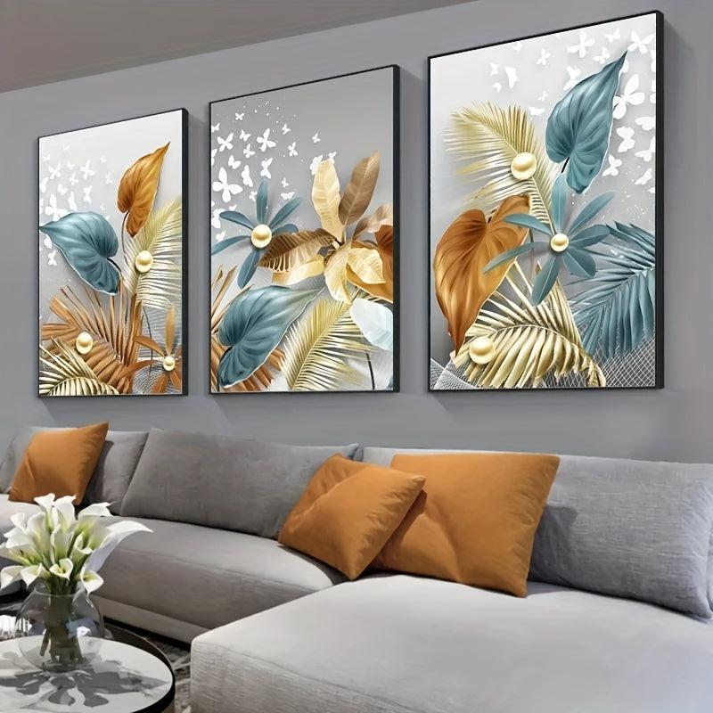 3pcs Canvas Poster Modern Art Home Decoration Ideal Gift Bedroom Living Room