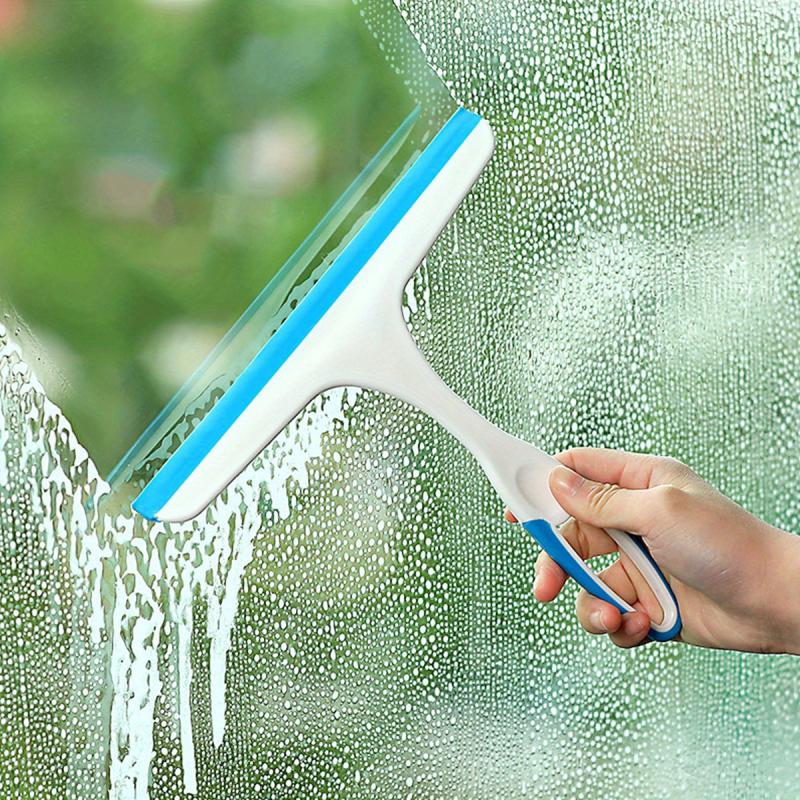 1pc Shower Squeegee Glass Wiper Handheld Scraper