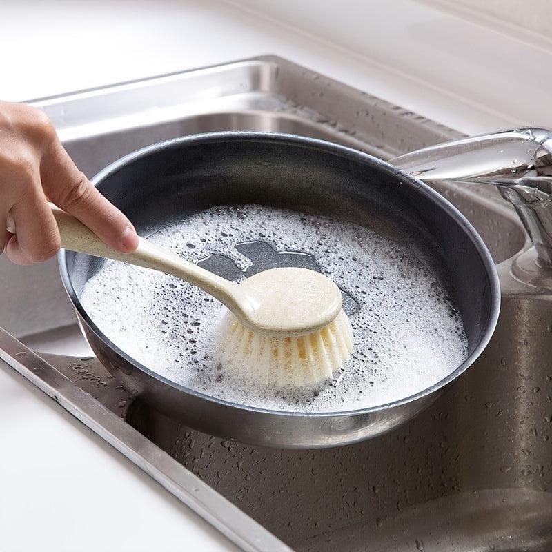 Long Handle Cleaning Brush For Kitchen Supplies Non Stick Skillet