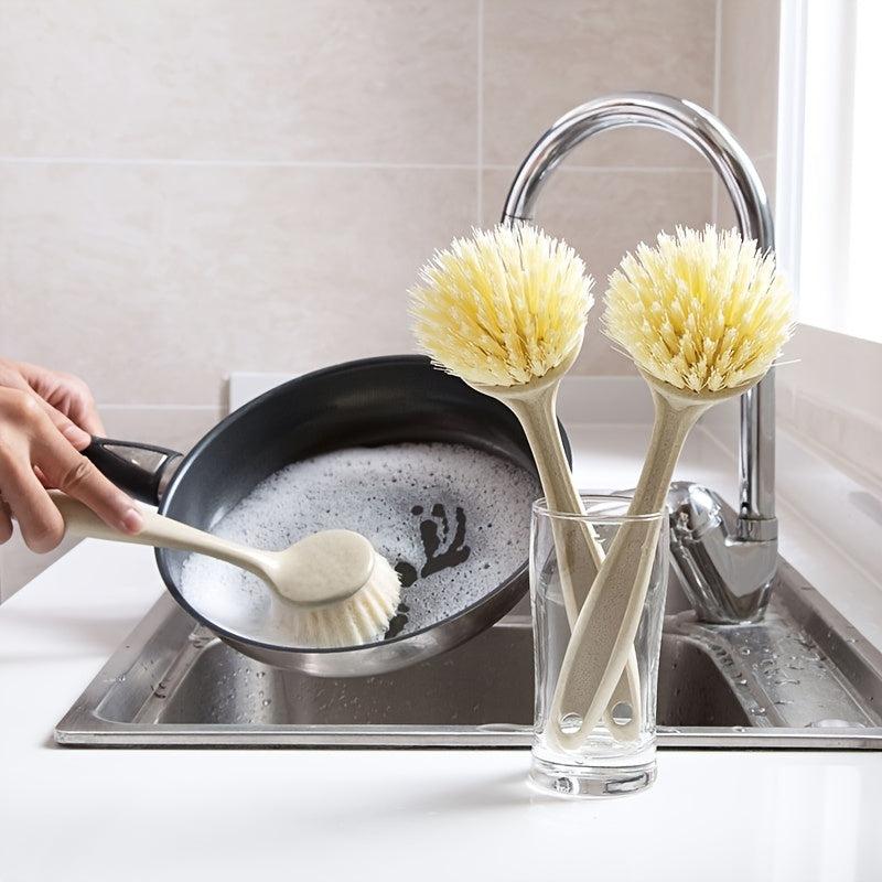 Long Handle Cleaning Brush For Kitchen Supplies Non Stick Skillet