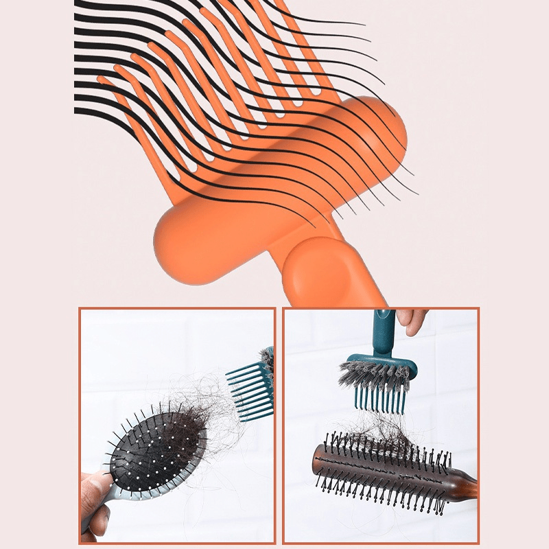 Comb Cleaning Brush Hair Brush Cleaner Tool Rake for Home and Salon Use