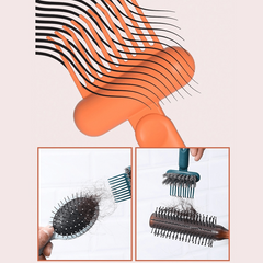 Comb Cleaning Brush Hair Brush Cleaner Tool Rake for Home and Salon Use