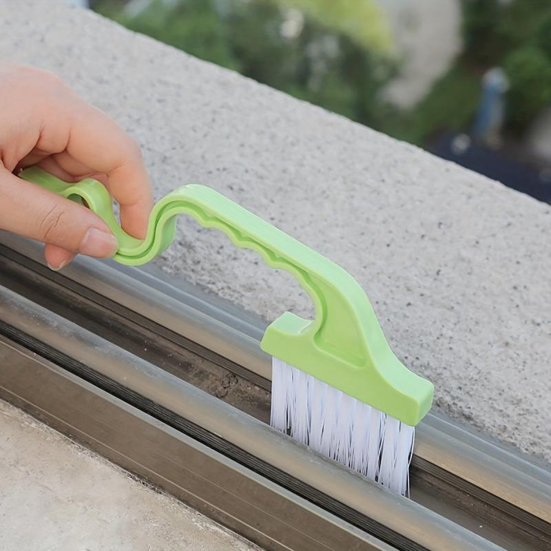 Green Swan Handheld Crevice Brush for Window and Door Cleaning