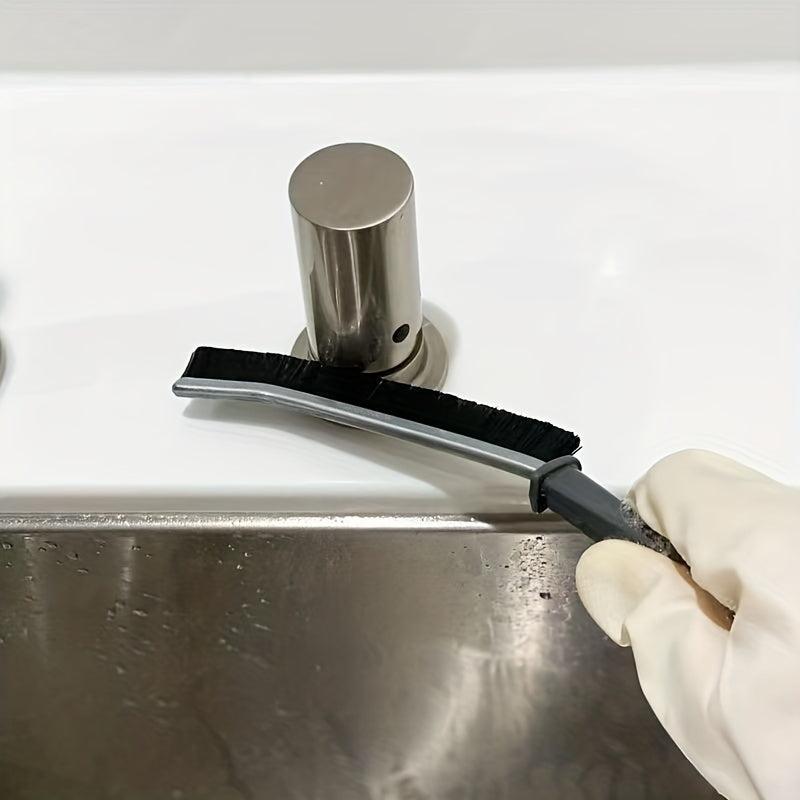 Thin Groove Cleaning Brush - Hard Bristle - Handheld Crevice Brush