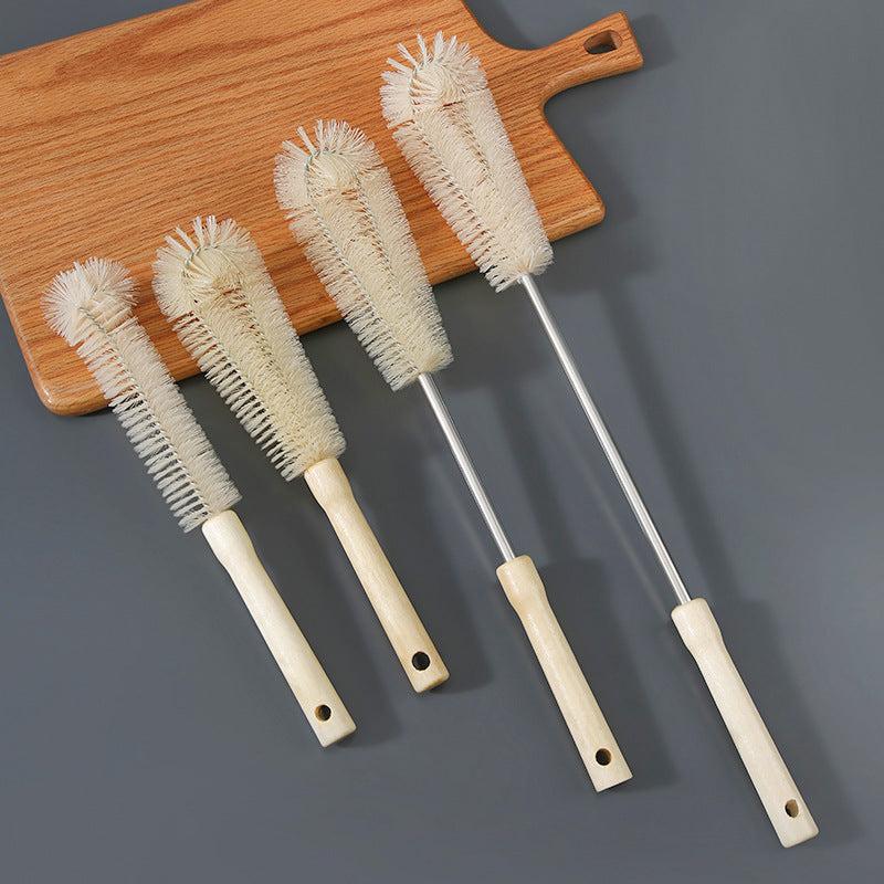 Long Handle Wooden Bottle Cleaning Brush for Easy Kitchen Cleaning