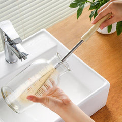Long Handle Wooden Bottle Cleaning Brush for Easy Kitchen Cleaning