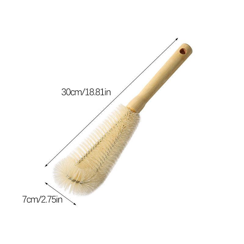 Long Handle Wooden Bottle Cleaning Brush for Easy Kitchen Cleaning