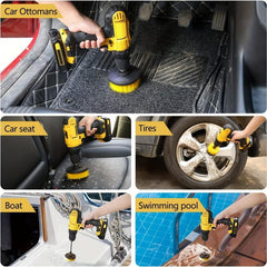 4 pcs Power Scrubber Brush Attachment Set All Purpose Cleaning Kit